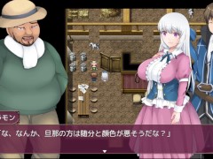 【#03 寝取られ村の聖女妻(体験版)実況】爆乳人妻が家畜小屋でおっぱい揉まれイラマチオフェラで口内射精されてしまい・・(2DアニメーションNTRファンタジーRPG同人エロゲ―) 2/16