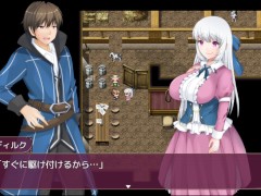 【#03 寝取られ村の聖女妻(体験版)実況】爆乳人妻が家畜小屋でおっぱい揉まれイラマチオフェラで口内射精されてしまい・・(2DアニメーションNTRファンタジーRPG同人エロゲ―) 3/16