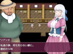 【#03 寝取られ村の聖女妻(体験版)実況】爆乳人妻が家畜小屋でおっぱい揉まれイラマチオフェラで口内射精されてしまい・・(2DアニメーションNTRファンタジーRPG同人エロゲ―) 4/16