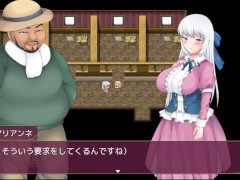 【#03 寝取られ村の聖女妻(体験版)実況】爆乳人妻が家畜小屋でおっぱい揉まれイラマチオフェラで口内射精されてしまい・・(2DアニメーションNTRファンタジーRPG同人エロゲ―) 6/16