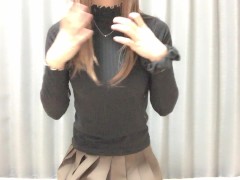 【男の娘】ミニスカでローションオナニー | フェザータッチが気持ち良すぎてたくさん出た - Screenshot 1 of 16 - Masturbation