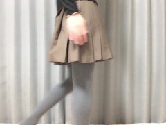 【男の娘】ミニスカでローションオナニー | フェザータッチが気持ち良すぎてたくさん出た - Screenshot 3 of 16 - Cosplay