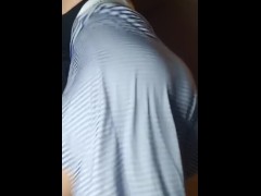 Thick Sexy PAWG Latina Twerks Fat Ass in Slutty Dress While Boyfriend Is Working