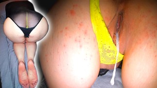FUCK HOT Stepmother in Yellow Pantie Doggy Style - Creamy Wet Pussy