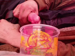 It's on me here just Stay Warm with this Fresh Hot Cup of Cumshot