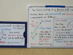 How many meters away did the ball land? 720p[JapanMath]