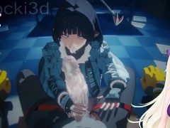 Zenless Zone Zero hentai | Jane Doe sucks dick and slobbers on it