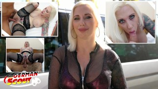 GERMAN SCOUT - Киска с пирсингом длинных половых губ Sweet Mery Pickup для кастинга траха на Venus 2024