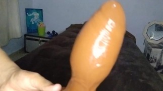 Fucking my tasty ass on sofa