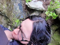 Lost kitten getting milk from stranger's mouth