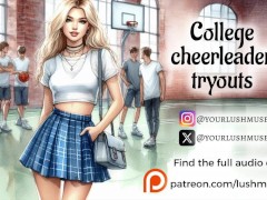 College Cheerleader Tryouts [Erotic audios]