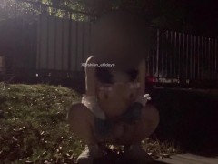 【野外露出】変態な格好してオナニーしにきた♡ちょろっとお潮が… - Screenshot 3 of 16 - Public