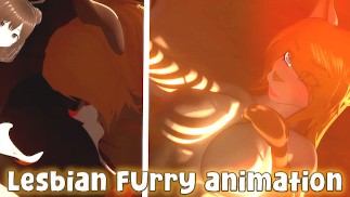 I invite my friend over and we end up fucking like whores (Furry Lesbian animation) - Jazziuu