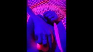 Milfy ZoomedIn - Cyberpunk 2024 Pink Dildo Glow Fuck