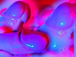 CLOSE UP MALE MASTURBATION USING a TOY. POWERFUL CUMSHOT