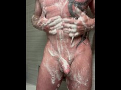 Shower rub down