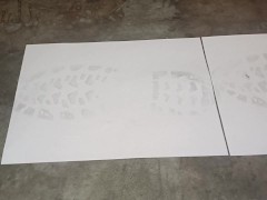 Dirty Boot Prints on White Paper 👣👣