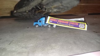Model Truck Crushed by a Giant, imagine YOU are the driver 👣👣