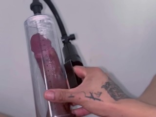 Jugando Con La Bomba De Vacío, Hasta que me Masturbe Bien Rico