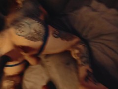 Full scene - anal fisting and huge dildo riding like the whore I am