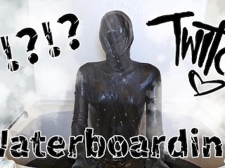 Rubber Slave Subjected to Water Torture💕