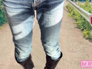 Am I a Pervert Wearing Torn Jeans and Showing my Ass? Boots Masturbation Secret Academy