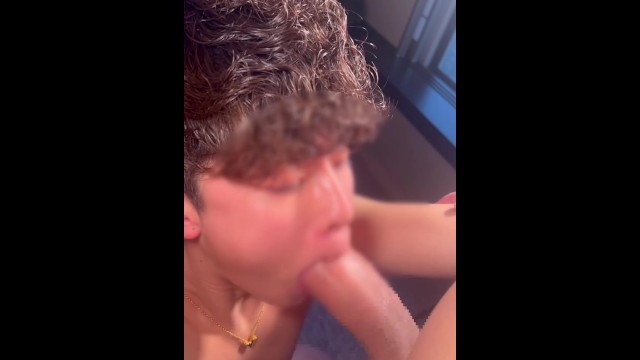 Can’t fit this huge Asian dick in his mouth