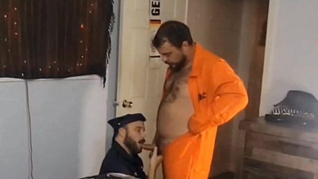 Inmate and Cop Bareback Fuck