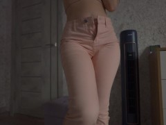 Desperation Pee In Jeans! Pants Wetting - Screenshot 16 of 16 - Desperate