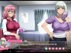 Futa Fix [ FUTANARI Hentai Game ] Ep.4 fucking her THROAT in the clothes changing room !