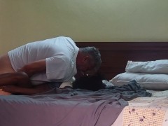 Ebony Milf gets waken up for intense fucking we cummed together