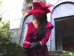 廃墟城の舞踏会を抜け出した赤い貴婦人の淫らな背徳遊戯 - Screenshot 8 of 16 - ソロ