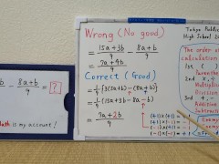 (5a+b)/3-(8a+b)/9.[JapanMath](lesbian) - Screenshot 10 of 16 - Teacher