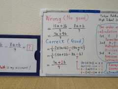 (5a+b)/3-(8a+b)/9.[JapanMath](lesbian) - Screenshot 15 of 16 - Teacher