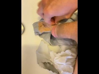 Masturbate using Aunt’s Panties