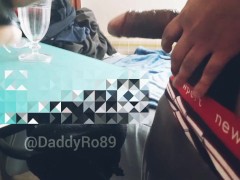 Stroking my cock with the sleeve till i cum inside