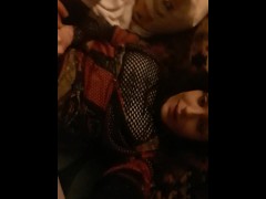 Hung daddy fucks hot crossdresser til cumshot