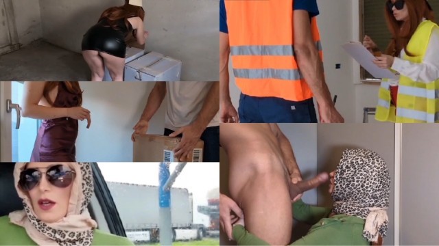 Распутную итальянскую мачеху трахают на улице публично