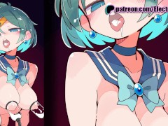 Sailor Mercury is a sorceress turning a small dick into a big dick!