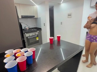 I teach my stepsister a new game so I can strip her and fuck her hard and nice and give her my milk