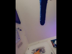 MILF fucking my self with sex machine