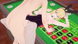 Darkness (Bunny Girl) a já máme intenzivní sex v kasinu. - KonoSuba Hentai