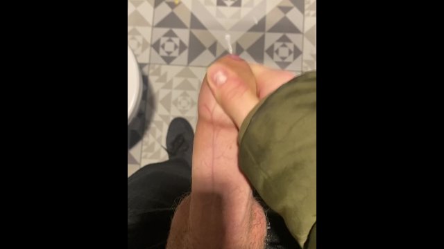 I'm jerking off in a public toilet, someone found out about it
