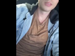 Masturbating In A Car, Hot Aunt Peeks At Me And We Stare At Each Other While Climaxing ♥