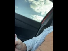 Sexy Guy Had To Pull Over And Masturbating Hard🥵🍆💦