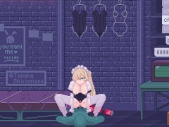Introvert babe dreams of cock | PixelBunny 2d