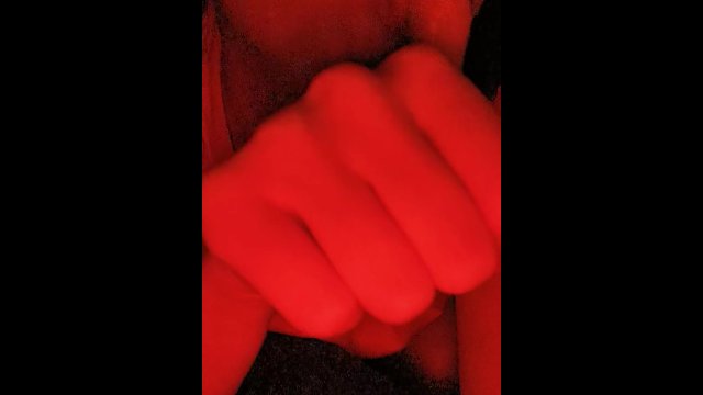 Me sucking my thumb like I'm giving a major blowjob