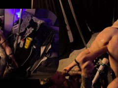 BDSM - tied down and made to cum twice