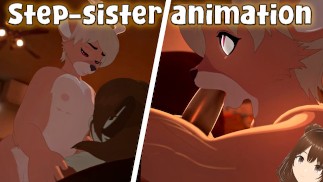 My neighbor visits me and I end up impregnating her with a huge cock (Furry animation) - Jazziuu