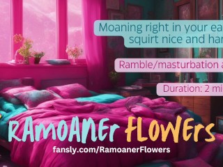 Стону прямо тебе в ухо, когда я вибрирую свой клитор и СИЛЬНО сквиртую